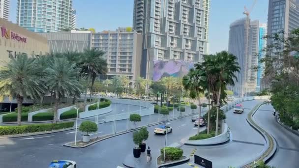 Ruas Cidade Dubai — Vídeo de Stock