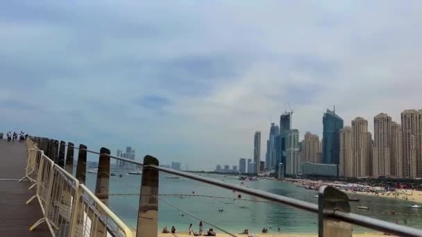 View Jumeira Beach Residence Imagens Alta Qualidade — Vídeo de Stock