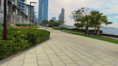 Deniz manzaralı modern bir daire. Yüksek kalite 4k görüntü