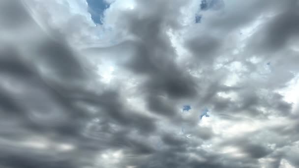 Cer Albastru Moody Acoperire Solară Nori Post Înregistrare Înaltă Calitate — Videoclip de stoc