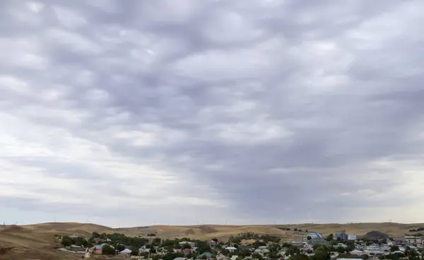 Sötét Felhők Borítják Eget Sötét Vihar Előtt Szürke Felhő Háttér — Stock Fotó
