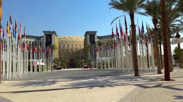 Zona Urbană Expo 2020 Din Orașul Dubai Înregistrare Înaltă Calitate — Videoclip de stoc