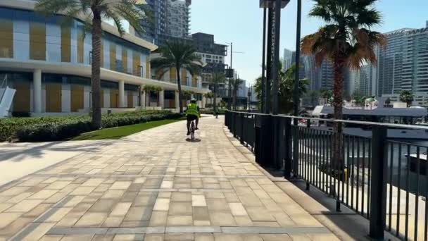 Miami Beach Florida Mars Utsikt Över Staden Skyline Med Modern — Stockvideo