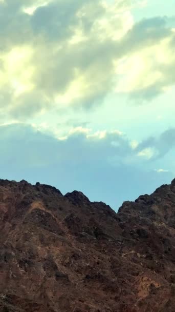 Paesaggio Delle Montagne Nel Deserto — Video Stock