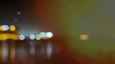 Bokeh arkaplanının gece görünümü
