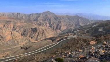 İsrail 'in kuzeyindeki Negev Çölü' nün dağlarının güzel manzarası