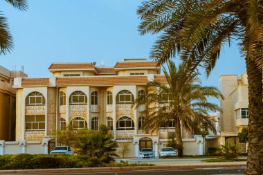 Gündüz Villa manzaralı, Abu Dabi şehri. Yüksek kalite fotoğraf