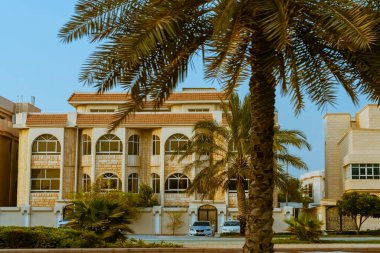 Gündüz Villa manzaralı, Abu Dabi şehri. Yüksek kalite fotoğraf