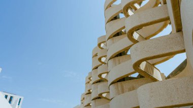  Msheireb Şehir Merkezi Doha Katar 'ın mimarisi. Yüksek kalite fotoğraf