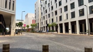 Doha şehri, modern mahalle, şehir alanı. Yüksek kalite 4k görüntü