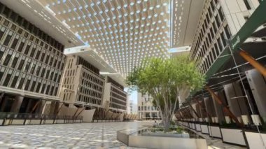 Doha şehri, modern mahalle, şehir alanı. Yüksek kalite 4k görüntü