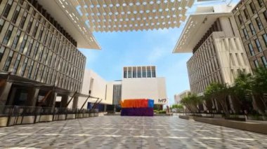 Doha şehri, modern mahalle, şehir alanı. Yüksek kalite 4k görüntü
