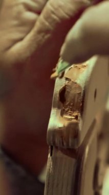Eski moda marangoz atölyesi iç mimarisi. Yüksek kalite 4k görüntü