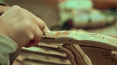 Eski moda marangoz atölyesi iç mimarisi. Yüksek kalite 4k görüntü