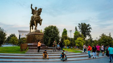 Taşkent, Özbekistan - 092024: Taşkent şehir manzarası. Yüksek kalite fotoğraf