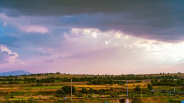 Kazakistan 'ın doğasının manzarası. Yüksek kalite fotoğraf