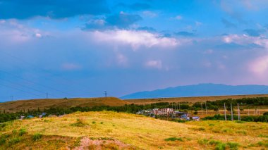 Kazakistan 'ın doğasının manzarası. Yüksek kalite fotoğraf