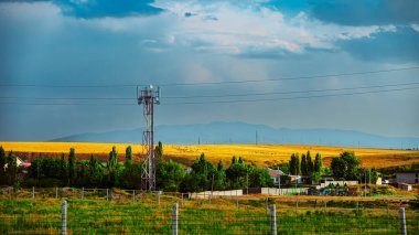 Kazakistan 'ın doğasının manzarası. Yüksek kalite fotoğraf