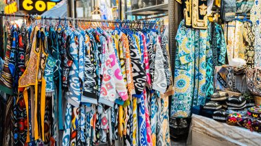 Taşkent, Özbekistan - 09252024: Arbat sokağı, Broadway sokağı. Yüksek kalite fotoğraf