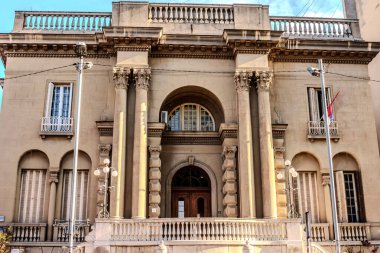 Katedral ülkesinin ön cephesinin ayrıntıları. Yüksek kalite fotoğraf