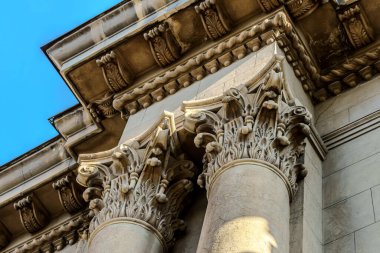 Katedral ülkesinin ön cephesinin ayrıntıları. Yüksek kalite fotoğraf