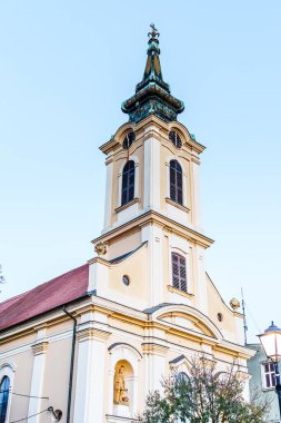 Kilise kulesi saati. Yüksek kalite fotoğraf