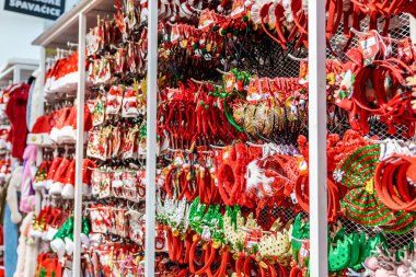 Noel süslemeleri dükkanı. Yüksek kalite fotoğraf