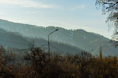 Dağlar, kış tatili. Yüksek kalite fotoğraf