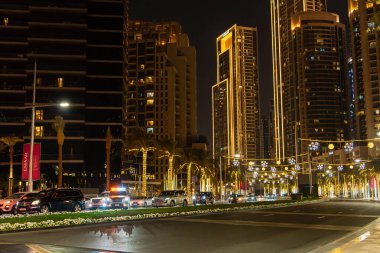 Skyline akşam yansımaları. Yüksek kalite fotoğraf