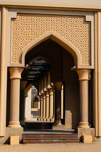 Muscat 'ın Muttrah bölgesinin kıyı şeridi manzarası, Umman. Yüksek kalite fotoğraf