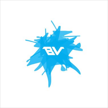 Initial letter bv logo vector design template