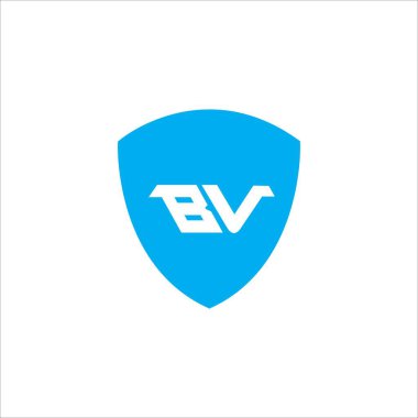 Initial letter bv logo vector design template