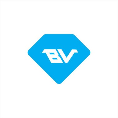 Initial letter bv logo vector design template