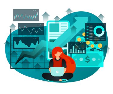 Web sitesi, web, poster için yatırım ve iş öğrenimi