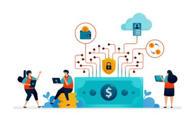 Finansal sistem ve dijital bankacılık hizmetlerinin özelliklerindeki güvenliğin gösterimi