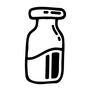 Süt şişesinin karalama simgesi