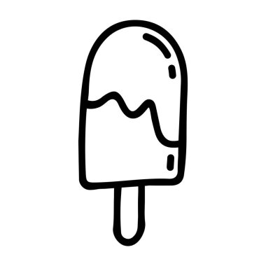 Buz çubuğunun karalama simgesi