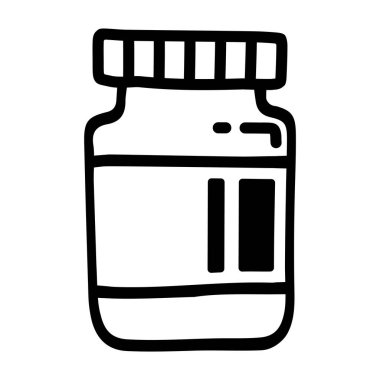 Kavanoz şişesinin karalama simgesi