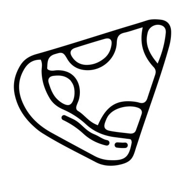 Pizza diliminin Doodle simgesi