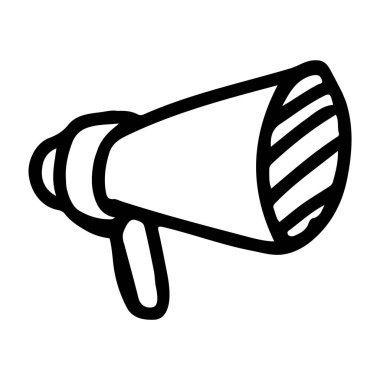 Duyuru veya Megafonun Doodle Simgesi