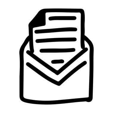 Okuma E- postasının Doodle Simgesi