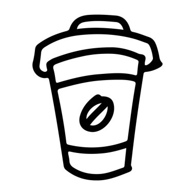 Sıcak kahvenin Doodle Simgesi