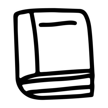 Kalın Kitabın Doodle Simgesi