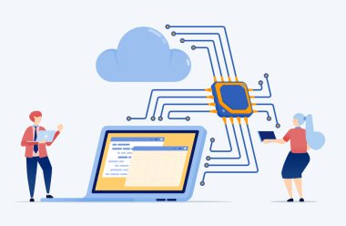 Çip veya işlemci ile makine öğrenme yardımcı programlama bir dizüstü bilgisayardan buluta, güvenli veri işleme, otomasyon ve finansal teknoloji entegrasyonunu mümkün kılar