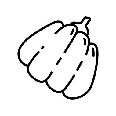 Sonbahar sezonu, Cadılar Bayramı ve Yürekli Aşçılık Tasarımları için Doodle Style Balkabağı Simgesi Paketi