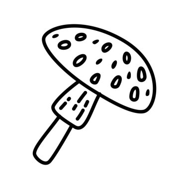 Asya Tabakları ve Orman Malzemeleri İçin Şitake Mantarları Dekor Simgesi