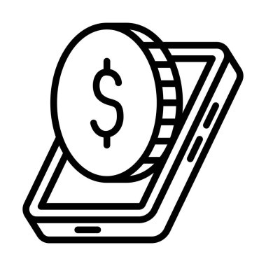 Dolar İşaretli Simge Çizgisi Kişisel Finans ve Mobil Bankacılık Özellikleri