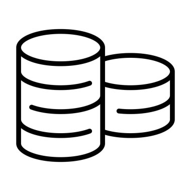 Bankacılık, Tasarruf ve Yatırım Konseptleri için Para Hattı Simgesi Yığını