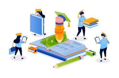 Burs ve öğrenci eğitimine maddi destek için makale yazmak. Kitap kapağı, afiş, web sitesi, web, eğitim broşürü ve burs reklamları için kullanılabilir