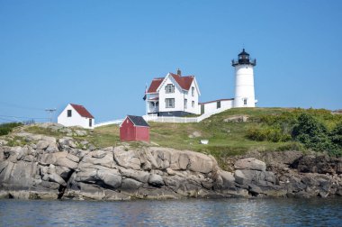 Nubble Deniz Feneri, Cape Neddick Point, York Maine, ABD